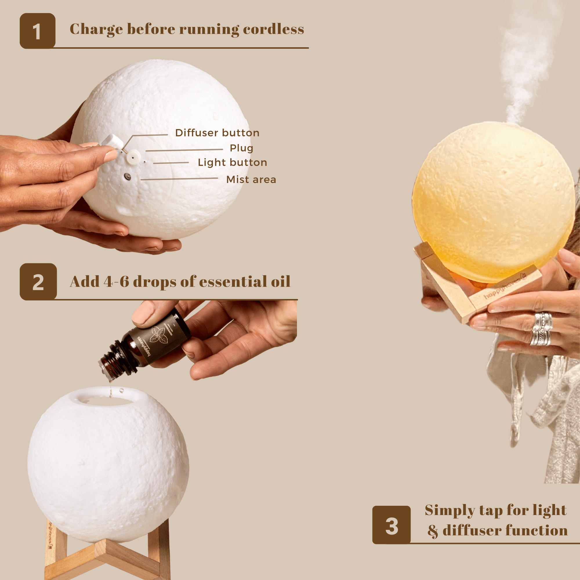 HappyHaves Full Moon® diffuser (Free Fire diffuser bundle)